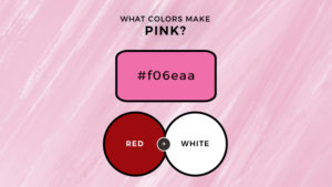 what two colors make pink