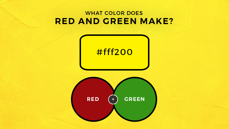 what color does red and green make