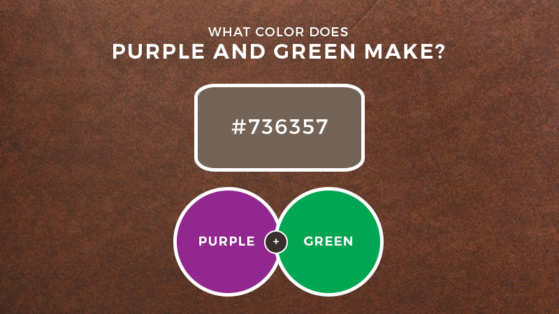 what color does purple and green make