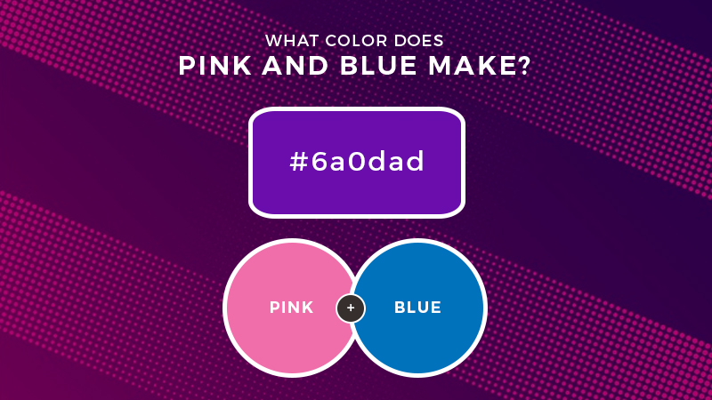 ¿Qué color hacen el rosa y el azul