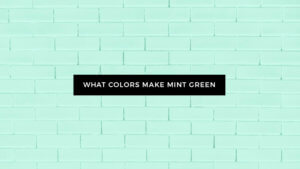 What Colors Make Mint Green