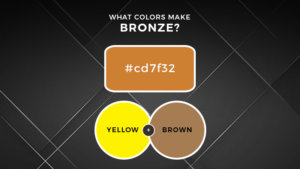 What colors make bronze