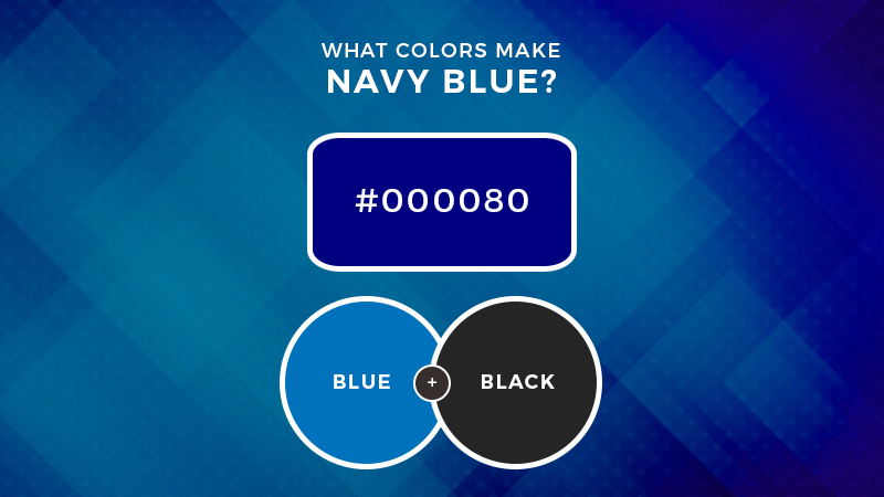 What colors make navy blue