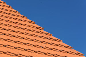 Orange Roof and Blue Sky