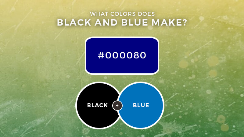 What color does black and blue make