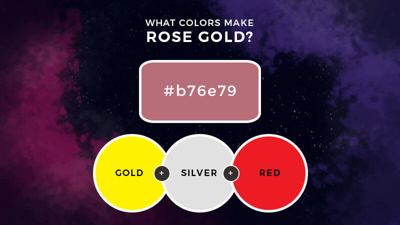 What colors make rose gold