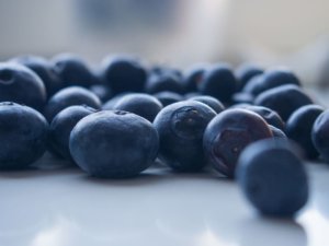 Blueberries are purple