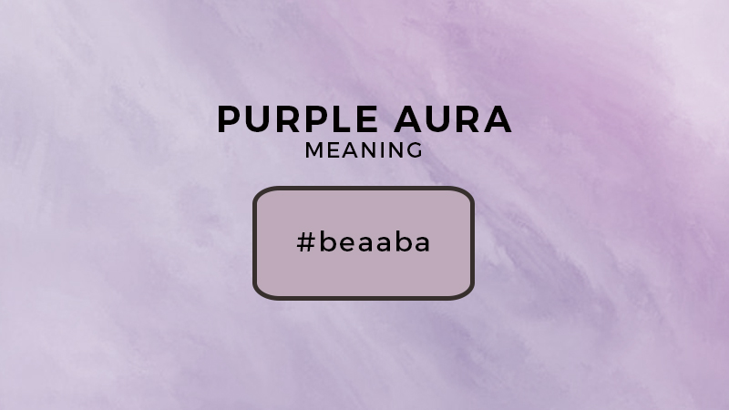 purple aura color meaning