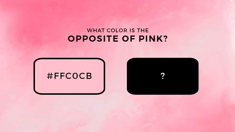 What Color Is the Opposite of Pink?