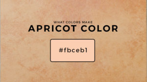 What colors make apricot color