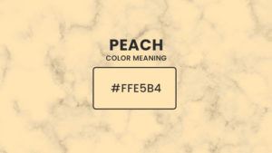 Peach color meaning