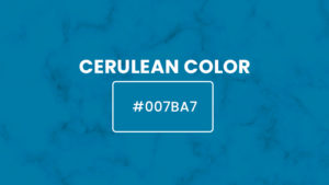 Cerulean color