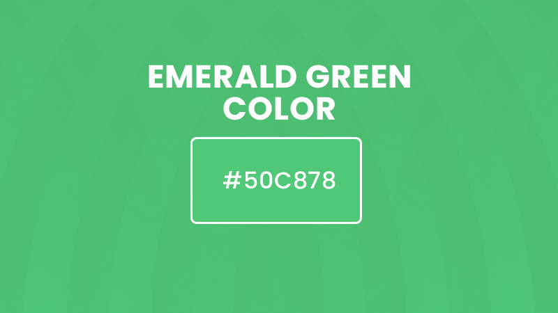 emerald green color chart