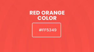 Red orange color